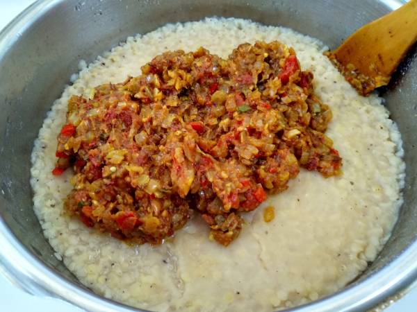 Masoor dal - Receta india de lentejas naranjas - Preparación paso 10