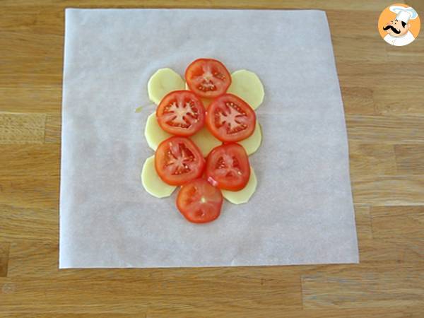 Papillote de bacalao - Preparación paso 2