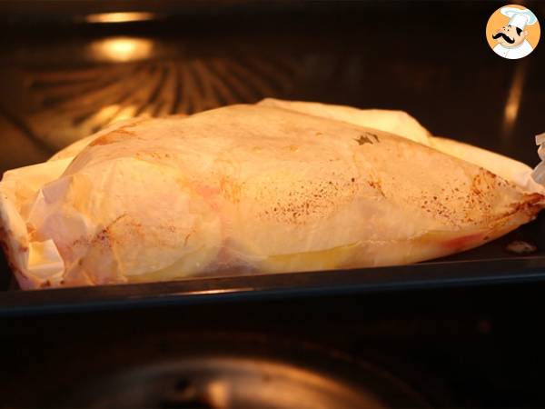 Papillote de bacalao - Preparación paso 5