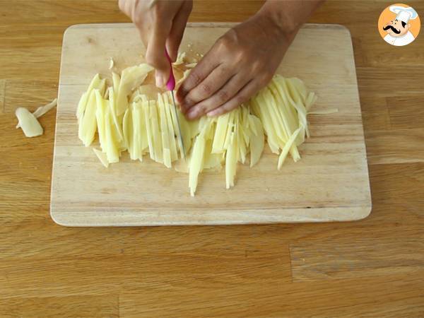 Ensalada brasileña -Salpicão- - Preparación paso 1