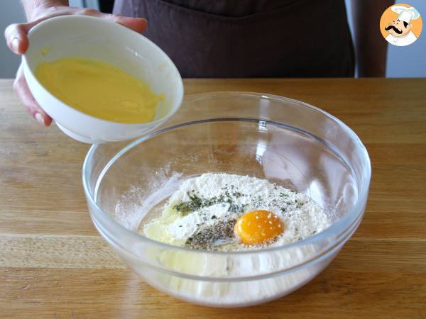 Galletitas de parmesano y romero - Preparación paso 1