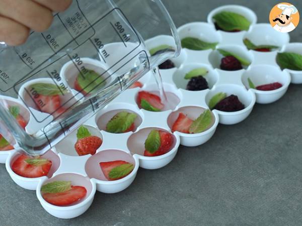 Hielo con frutas - Preparación paso 2