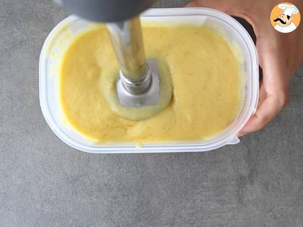 Helado de mango (sin heladera) - Preparación paso 5