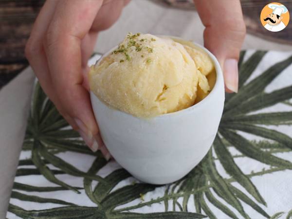 Helado de mango (sin heladera) - Preparación paso 6