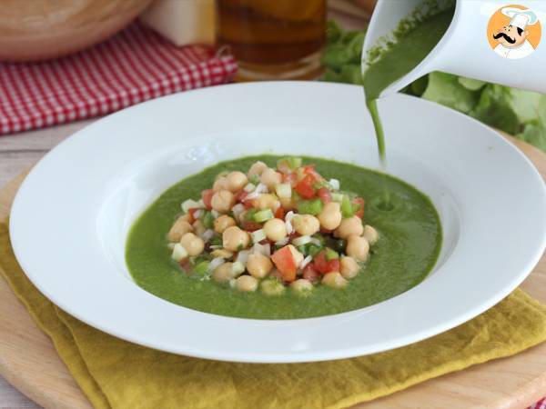 Sopa de lechuga y ensalada de garbanzos - Preparación paso 5