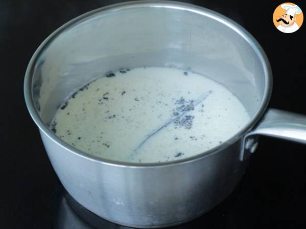 Flan de chocolate (sin gluten y fácil) - Preparación paso 1