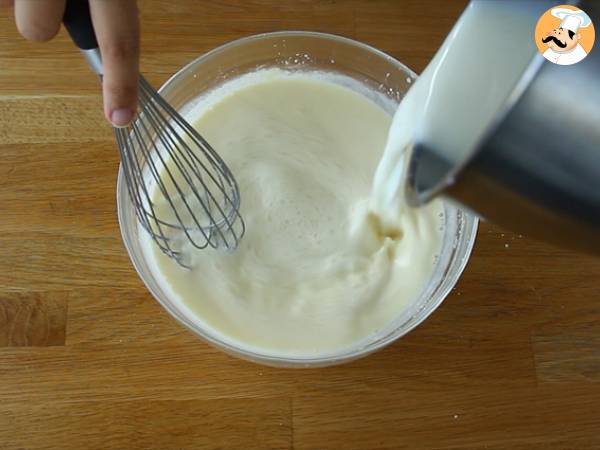 Flan de chocolate (sin gluten y fácil) - Preparación paso 2