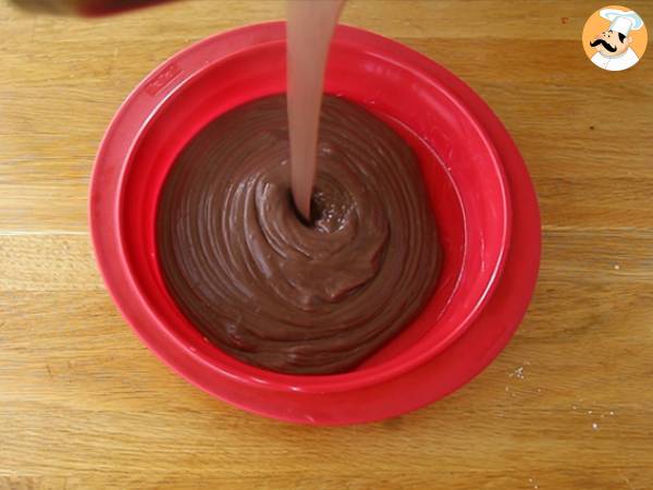 Flan de chocolate (sin gluten y fácil) - Preparación paso 4