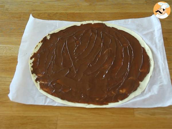 Palmeras de hojaldre con chocolate - Preparación paso 1