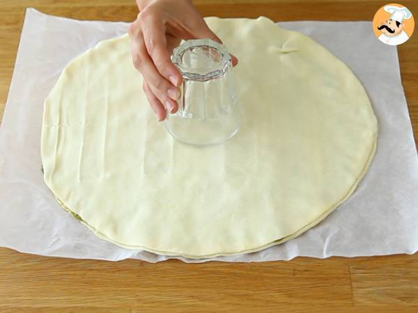 Sol de hojaldre al pesto - Preparación paso 2