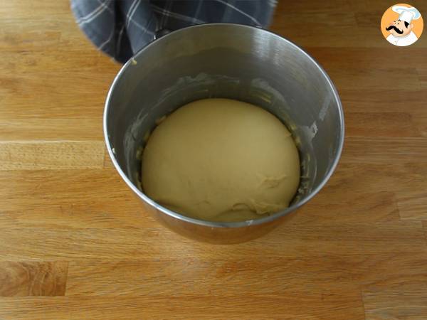 Brioches trenzados de albaricoque - Preparación paso 2