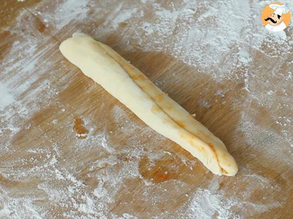 Brioches trenzados de albaricoque - Preparación paso 3