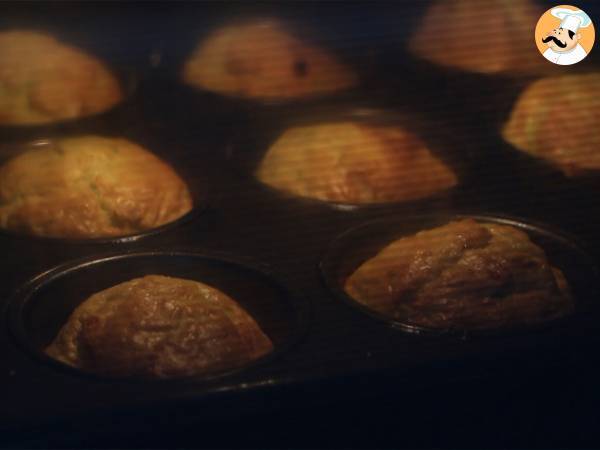 Muffins de calabacín y queso de cabra - Preparación paso 3