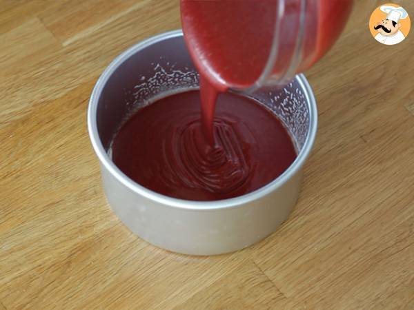 Red velvet cake - Preparación paso 5