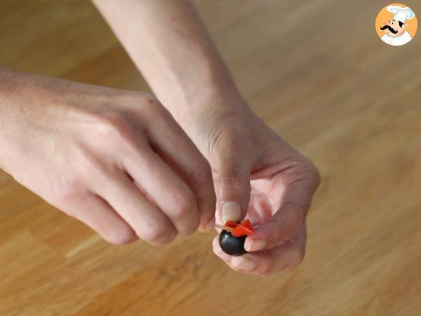 Hamburguesa monstruosa (Halloween) - Preparación paso 2