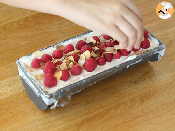 Tronco de tiramisú y frambuesa - Preparación paso 6