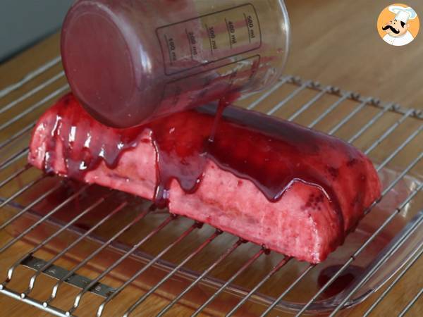 Tronco de tiramisú y frambuesa - Preparación paso 10