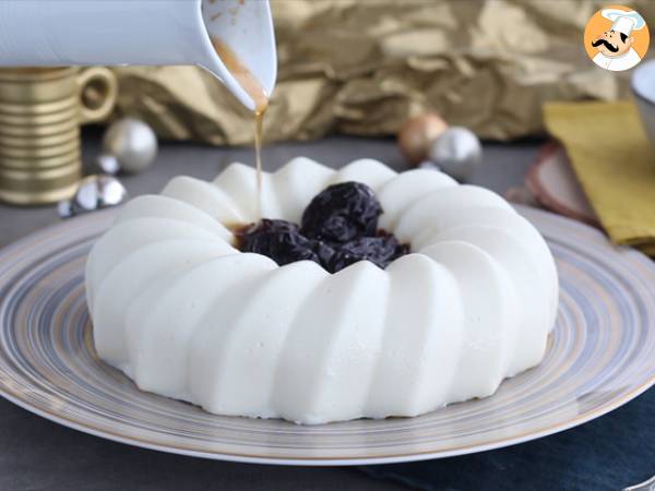 Manjar de coco con coulis de ciruelas - Preparación paso 4