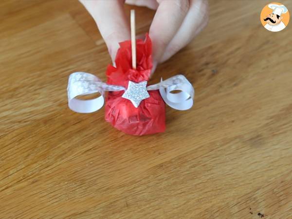 Piruletas de chocolate: chocolate negro + nubes - Preparación paso 3