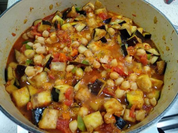 Guiso griego de berenjena - Preparación paso 8