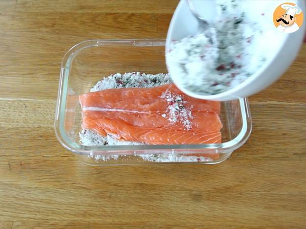 Gravlax, el salmón marinado sueco - Preparación paso 2