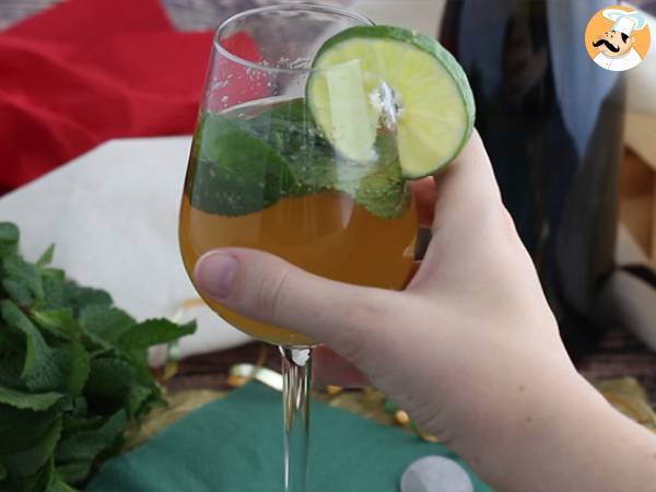 Mojito royal con champán - Preparación paso 3
