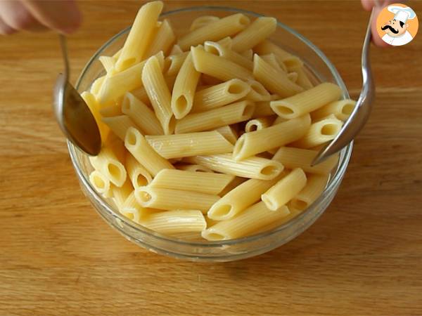 Gratinado de macarrones con queso y jamón - Preparación paso 1