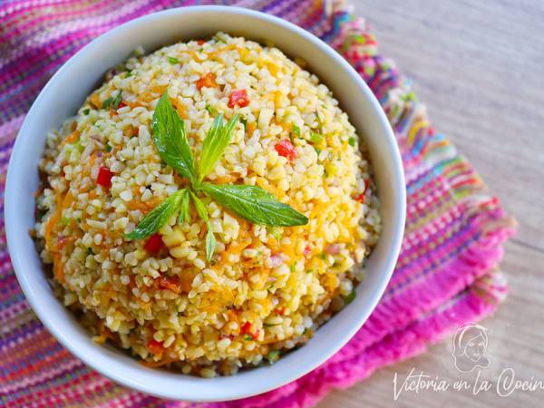 Ensalada fresca de bulgur - Preparación paso 4