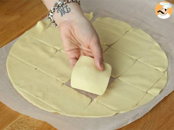 Cartas de amor de hojaldre y mermelada - Preparación paso 1