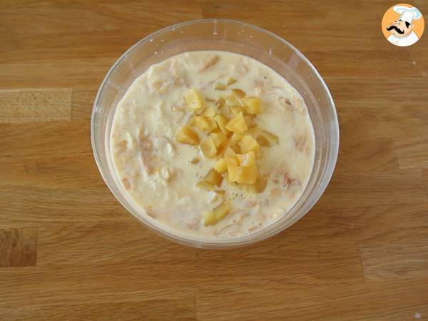 Pudin de manzana y caramelo con croissants - Preparación paso 5