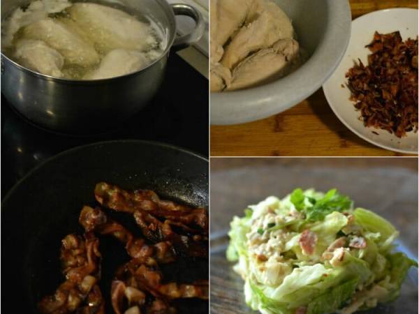 Deliciosa ensalada de pollo - Preparación paso 2