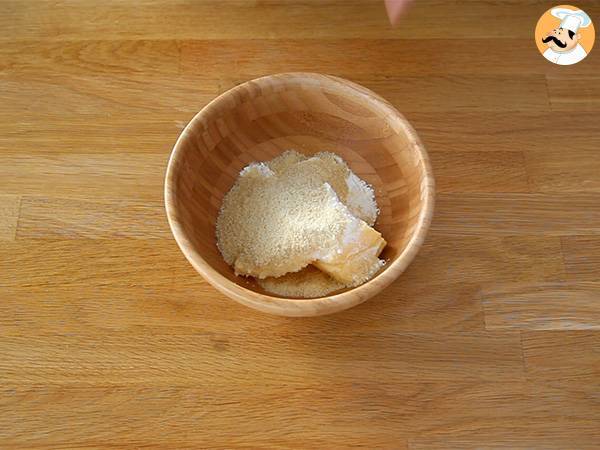 Pastel de manzana y almendras (Tarte normande) - Preparación paso 1