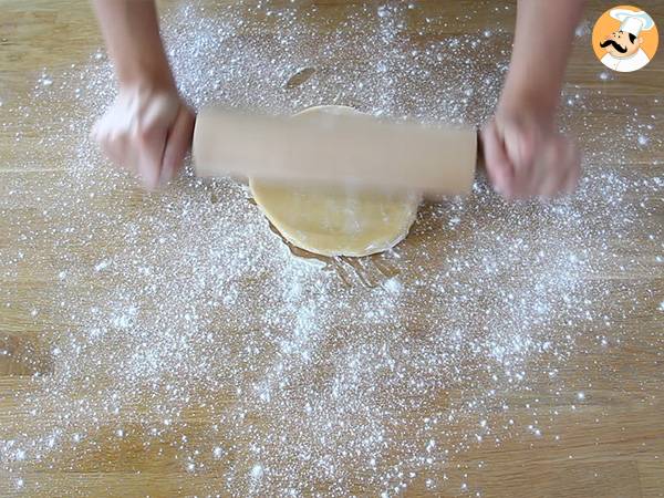 Pastel de manzana y almendras (Tarte normande) - Preparación paso 4