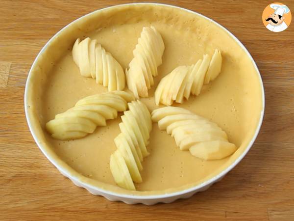 Pastel de manzana y almendras (Tarte normande) - Preparación paso 7
