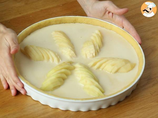 Pastel de manzana y almendras (Tarte normande) - Preparación paso 8