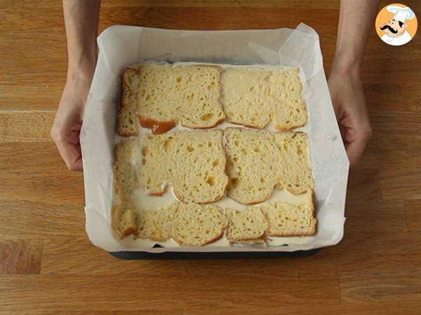 Barritas de cheesecake y tostadas francesas (French toast cheesecake bars) - Preparación paso 6