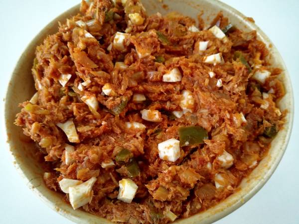 Empanada de atún con masa casera de cerveza {En panificadora y sin levadura} - Preparación paso 9