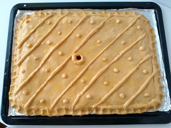 Empanada de atún con masa casera de cerveza {En panificadora y sin levadura} - Preparación paso 17