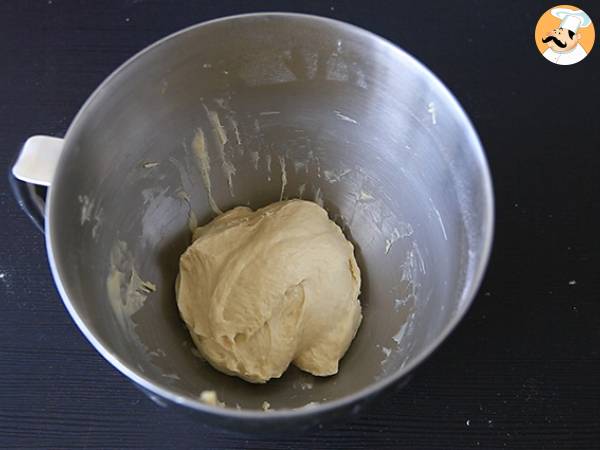 Focaccia trenzada al pesto - Preparación paso 2