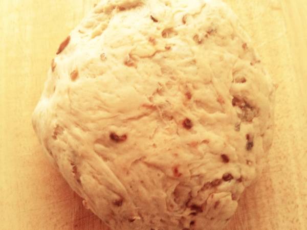 Panecillos de cebolla y semillas {en panificadora} - Preparación paso 3