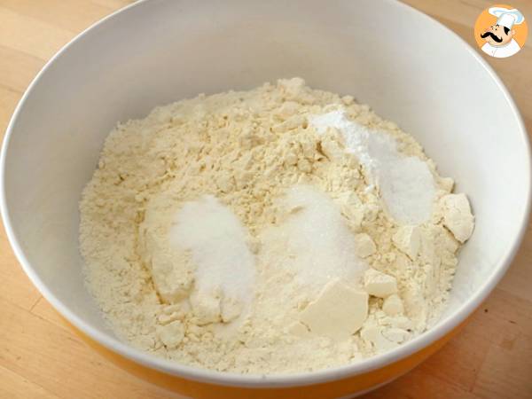 Pan express sin levadura, sin amasado, sin reposo - Preparación paso 2