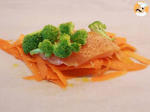 Pollo en papillote (fácil y saludable) - Preparación paso 2