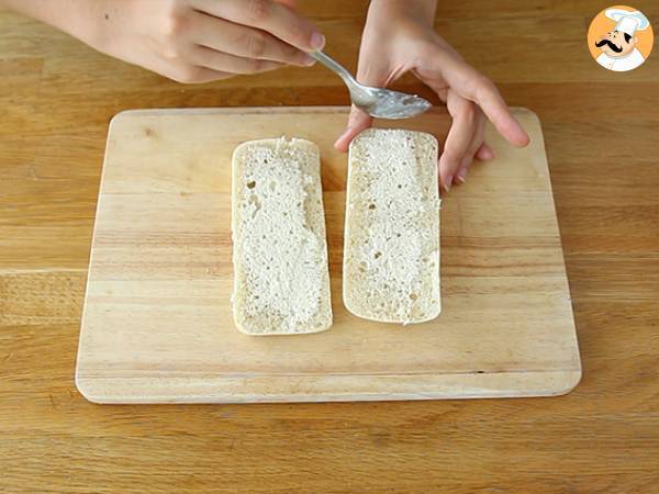 Panini con queso raclette - Preparación paso 2