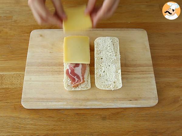 Panini con queso raclette - Preparación paso 3