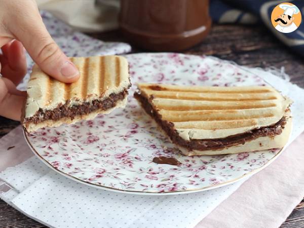 Panini con crema de cacao - Preparación paso 4