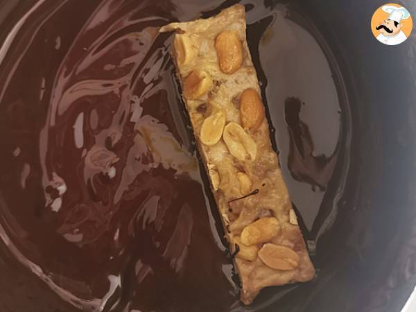 Snickers caseros, veganos y sin gluten - Preparación paso 8