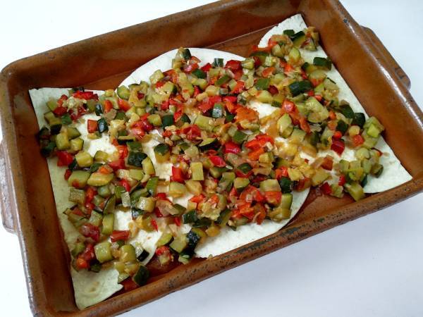 Lasaña mexicana {receta vegetariana} - Preparación paso 8