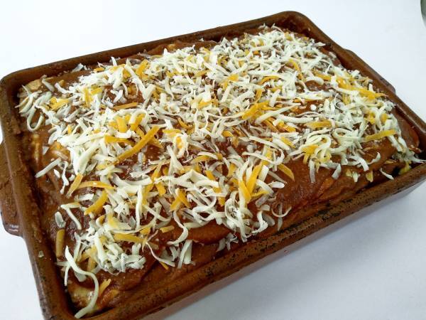 Lasaña mexicana {receta vegetariana} - Preparación paso 15