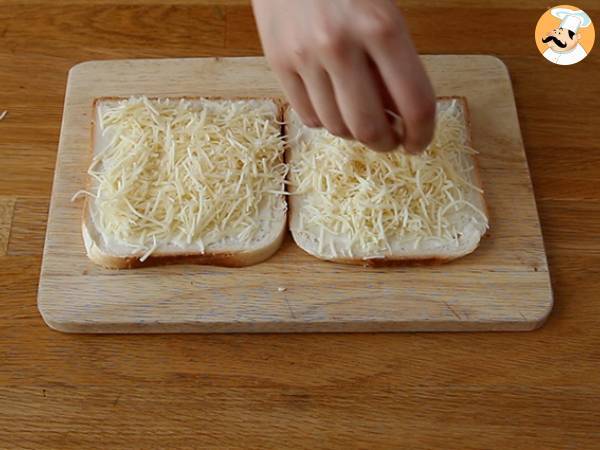 Sándwich croque monsieur - Preparación paso 1