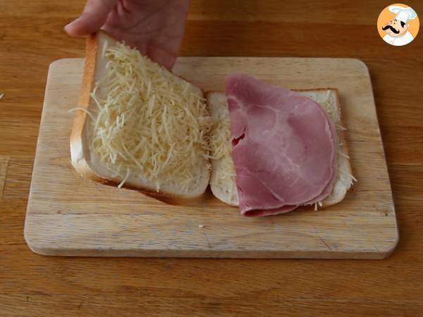 Sándwich croque monsieur - Preparación paso 2